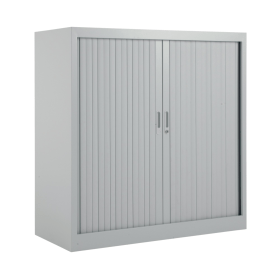 Talos Side Opening Tambour Unit 1000mm x 450mm x 1050mm Grey 499482 F