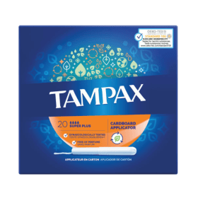 Tampax Blue Super Plus Applicator Tampons Boxed 20 x 8 160 Pack PX36306 F