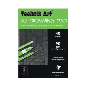 Technik Art Drawing Pad 40 Sheets A3 XPC3 122478 F