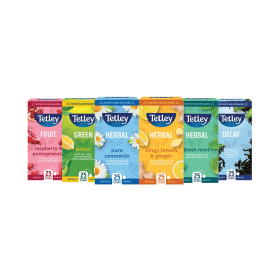 Tetley Fruit and Herbal Tea Bags Variety 150 Pack 888837 F