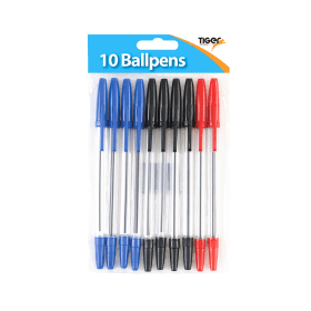 Tiger Ballpoint Pens Assorted 120 Pack 523487 F