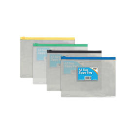 Tiger Sundry Zip Bag A5 Clear 12 Pack 480715 F