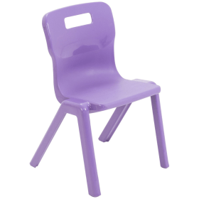 Titan One Piece Classroom Chair 363x343x563mm Purple KF78510 F