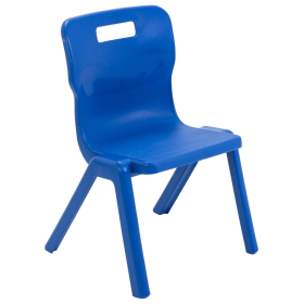 Titan One Piece Classroom Chair 435x384x600mm Blue KF72160 F