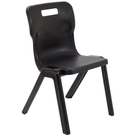 Titan One Piece Classroom Chair 480x486x799mm Charcoal KF72172 F