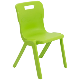 Titan One Piece Classroom Chair 480x486x799mm Lime KF78524 F