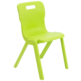 Titan One Piece Classroom Chair 482x510x829mm Lime KF78531 F