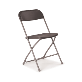 Titan Straight Back Folding Chair 445mm x 460mm x 870mm Charcoal 610374 F