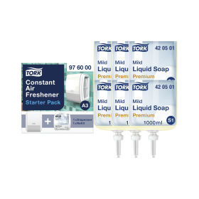 Tork Mild Liquid Hand Soap S1 Refill 1L (Pack of 6) - FREE Air ...