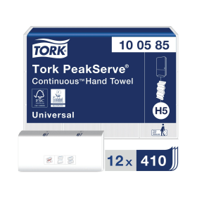 Tork PeakServe Continuous Hand Towels 225mm x 201mm 1 Ply 4920 Pack 615811 F