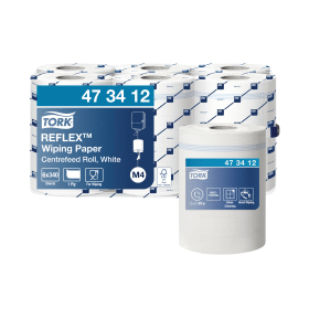 Tork Reflex M4 Centrefeed Wiping Paper 114m 1 Ply 6 Pack 478768 F