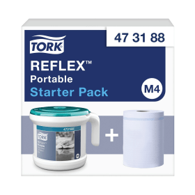 Tork Reflex Portable Dispenser and Roll Starter Pack 473188 468554 F