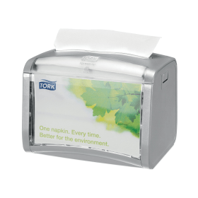 Tork Silver Xpressnap Tabletop Napkin Dispenser 410998 F