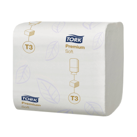 Tork T3 Folded Toilet Tissue 2 Ply 252 Sheets 30 Pack 468549 F