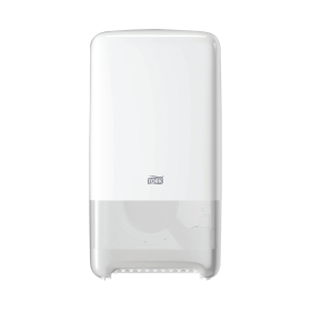 Tork T6 Twin Mid Size Toilet Roll Dispenser White 410992 F
