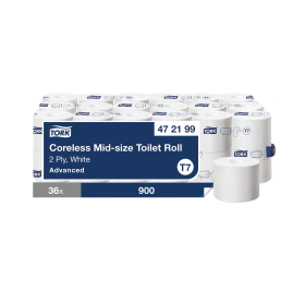 Tork T7 Coreless Toilet Roll 900 Sheets 2 Ply 36 Pack 374576 F