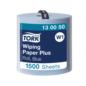 Tork W1 Wiping Paper Plus 510m 2 Ply Blue 493386 F