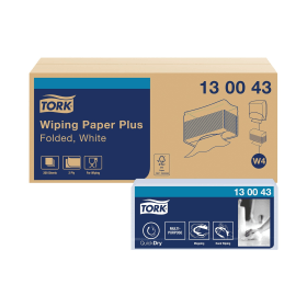 Tork W4 Wiping Paper White 2 Ply 200 Sheets 5 Pack 493385 F