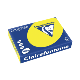 Trophee Card A4 160gsm Intensive Yellow 250 Sheets 610225 F