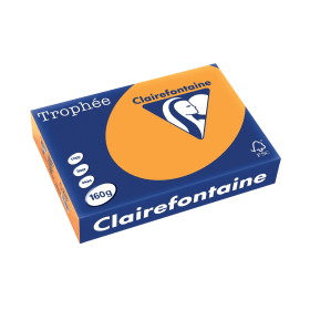 Trophee Card A4 160gsm Orange 250 Sheets 610226 F