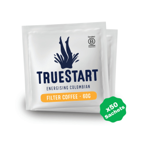 Truestart Energising Colombian Filter Coffee Sachets 50 Pack 816548 F