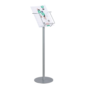 Twinco A4 Newspaper Stand Silver 431417 F