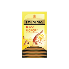 Twinings Lemon and Ginger Fruit Infusion Tea Bags 20 Pack 138821 F