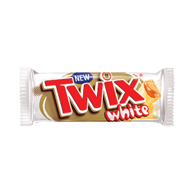 Twix Caramel White Chocolate Fingers Bar 46g 20 Pack 124804 890104 F