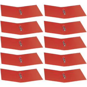 UP 2 Ring Ring Binder 25mm A4 Red 10 Pack 149102 F