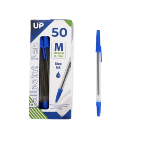 UP Ballpoint Pen 0.7mm Medium Blue 50 Pack 912792 F