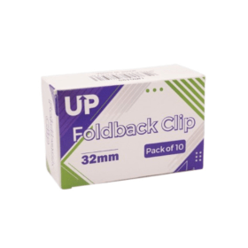 UP Black Foldback Clip 32mm 10 Pack UP0122 912817 F