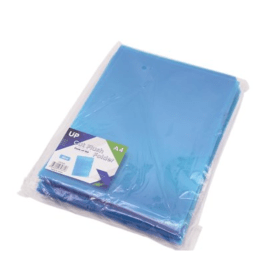 UP Cut Flush Folder A4 Blue 100 Pack 912872 F
