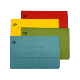 UP Half Flap Document Wallet Foolscap Assorted 50 Pack 912841 F