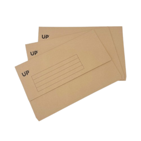UP Half Flap Document Wallet Foolscap Buff 50 Pack 912838 F