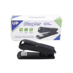 UP Half Strip Metal Stapler 100 Sheets Black UP0100 912819 F