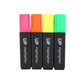 UP Highlighter Assorted 4 Pack 912860 F