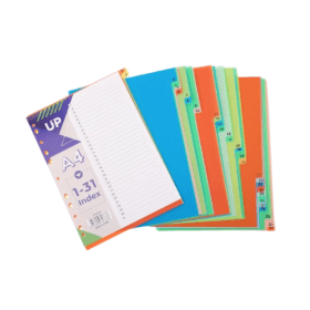 UP Multicoloured Index Dividers 1 31 912848 F