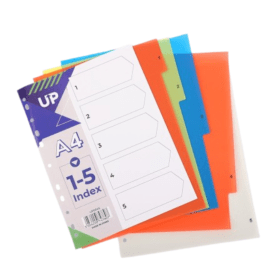 UP Multicoloured Index Dividers 1 5 912849 F