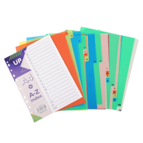 UP Multicoloured Index Dividers 20 A Z 912850 F