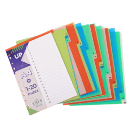 UP Multicoloured Index Dividers 912847 F