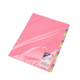 UP Multicoloured Index Dividers A Z 912772 F