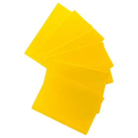 UP Square Cut Folder 180gsm Foolscap Yellow 100 Pack 912812 F