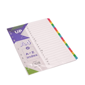 UP White Multicoloured Dividers A Z UP0057 912771 F
