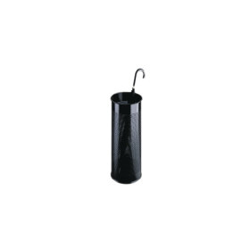 Umbrella Waste Bin Perforated Black 371101 F