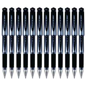Uni Ball Gel Rollerball Pen 0.6mm Line Black 12 Pack 134769 F