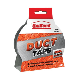 Unibond Duct Tape 50mm x 25m Silver 105647 F