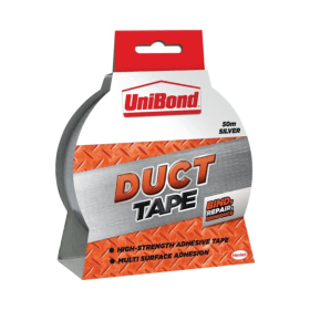 Unibond Duct Tape 50mmx50m Silver 366988 F
