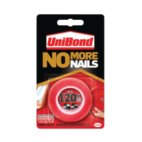 Unibond No More Nails White Ultra Strong Roll Permanent 19mm x 1.5m 146297 F