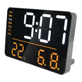 Unilux Numi Digital Wall Clock Black JD04320 F