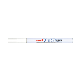 Unipaint PX 203 Paint Marker Fine Bullet White 12 Pack 364220 F